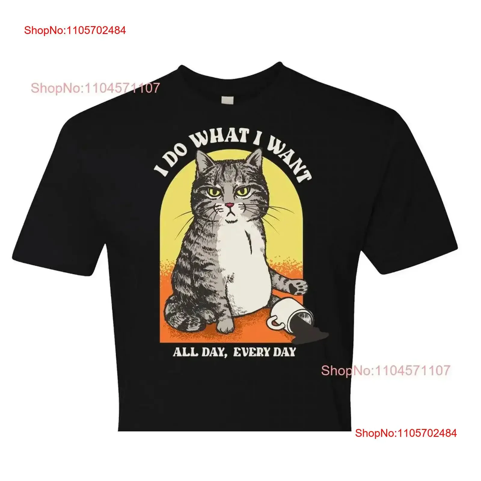 I do what want cat unisex T Shirt Funny Lover Dad Meme Trending tee vintage Washed streetwear homme Versatile Casual Unisex