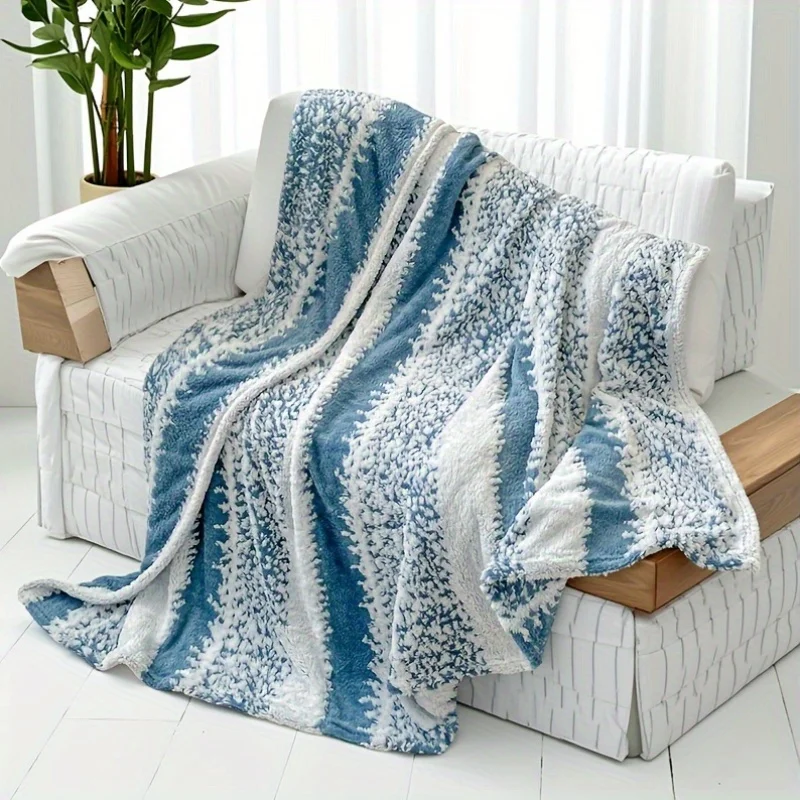 

1pc Soft & Cozy Throw Blanket - Warm Flannel for Sofa, Office Shawl, Bedroom, Camping & Travel , Office Shawl