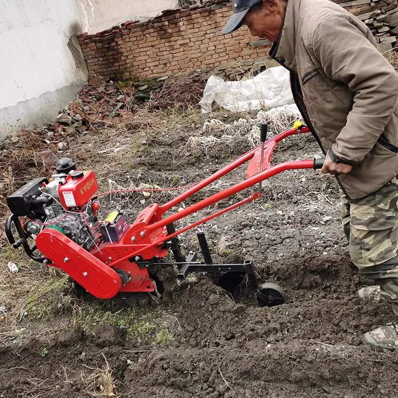 

【Best-selling】Multifunctional Agricultural Chain Track Micro Cultivator 7HP Tillage Farm Machine Power Tiller