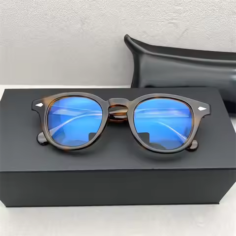 Men Women Eye Glasses Julius OPTICAL Brand Frame Unisex Round Vintage Optical Computer Glasses Myopia Prescription Glasses