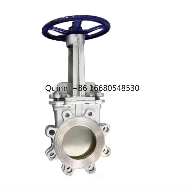 FCStainless Steel Knife Gate Valve Slide Gate Valve 150mm SS304 Pneumatic Petal Type 8 Inch Dn500 Slurry Knife Gate Valve