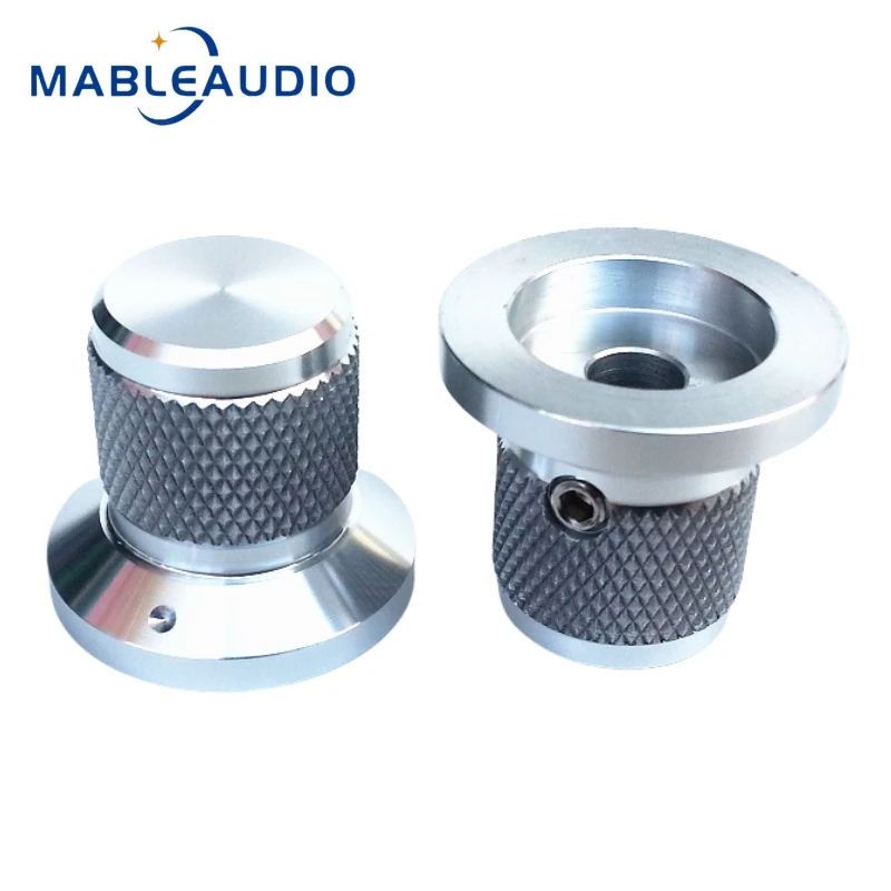 1PCS 25X17X22mm Alle Aluminium Legierung Solide Knopf Potentiometer Volumen Sound Verstärker Rändelknopf – Detail 7
