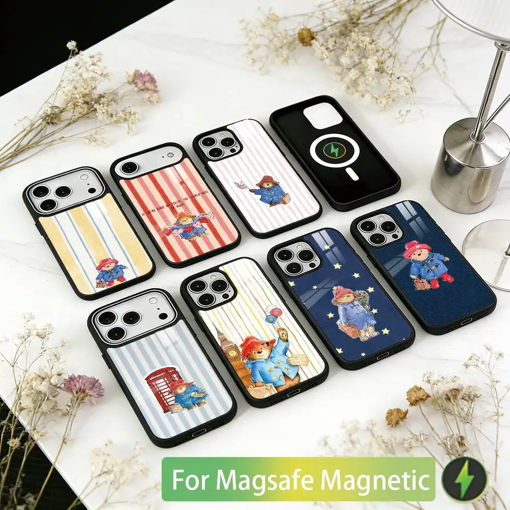 

Paddingtons Bear Phone Case For iPhone17,16,15,14,13,12,11 Plus,Pro Magnetic For Magsafe Wireless Charging