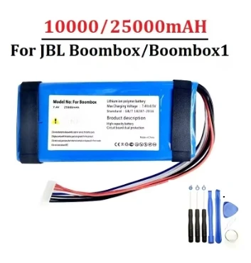 

10000/25000 мАч подходит для JBL Boombox1 GSP 0931134 01 Литий-ионный аккумулятор Boombox1, 7,4 В, беспроводной динамик с Bluetooth