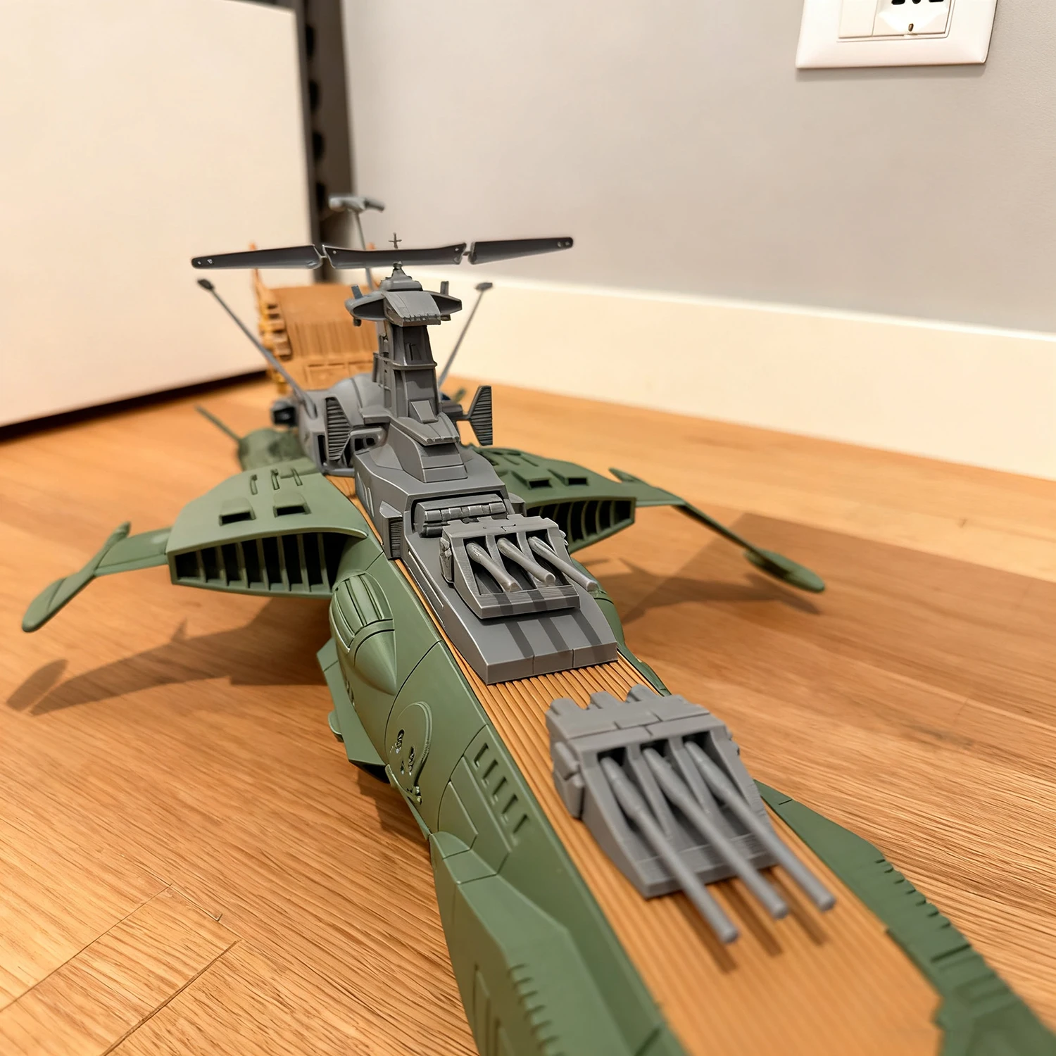 70cm 아카디아 우주 해적선 조립 모델, 정교하게 제작된 3D 프린팅 형성선박 정적 모델 키트 선박 장난감