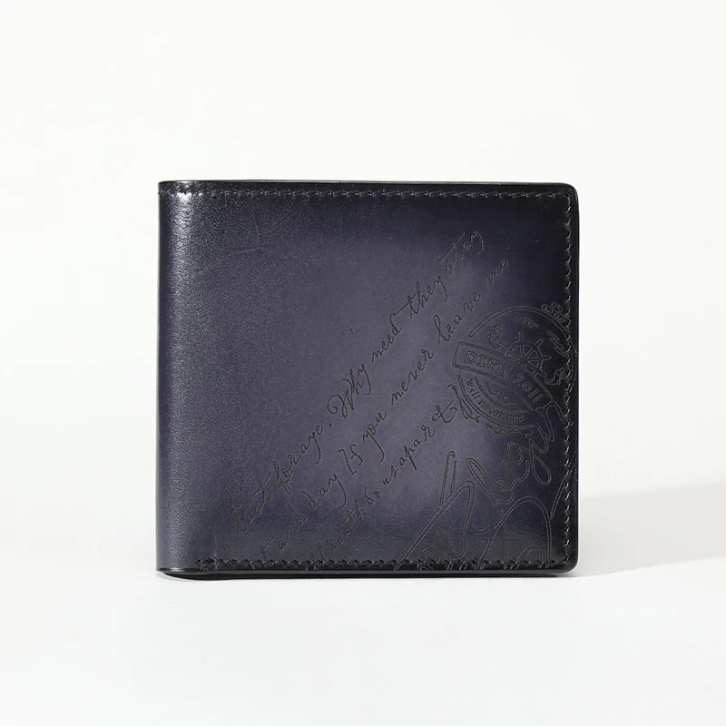 DIMY 2025 men's short wallet made of genuine leather business minimalist wallet casual wallet