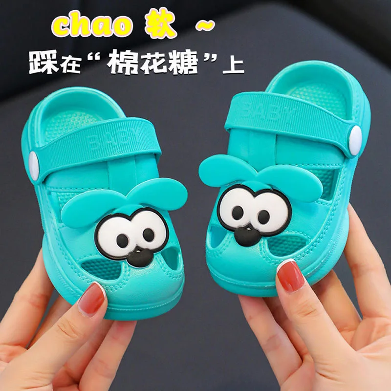 Summer new children's slippers Boys creative sandals beach shoes Girls non-slip soft-soled slippers indoor home shoes