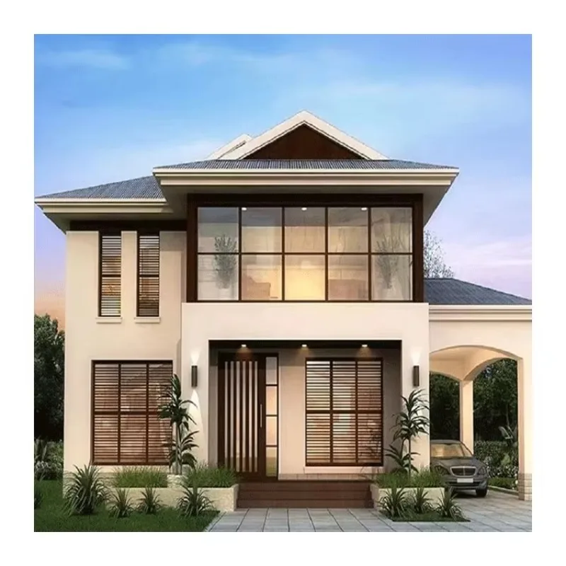 

Modern Steel Construction Holiday Prefab House Modular Smart Home Villa