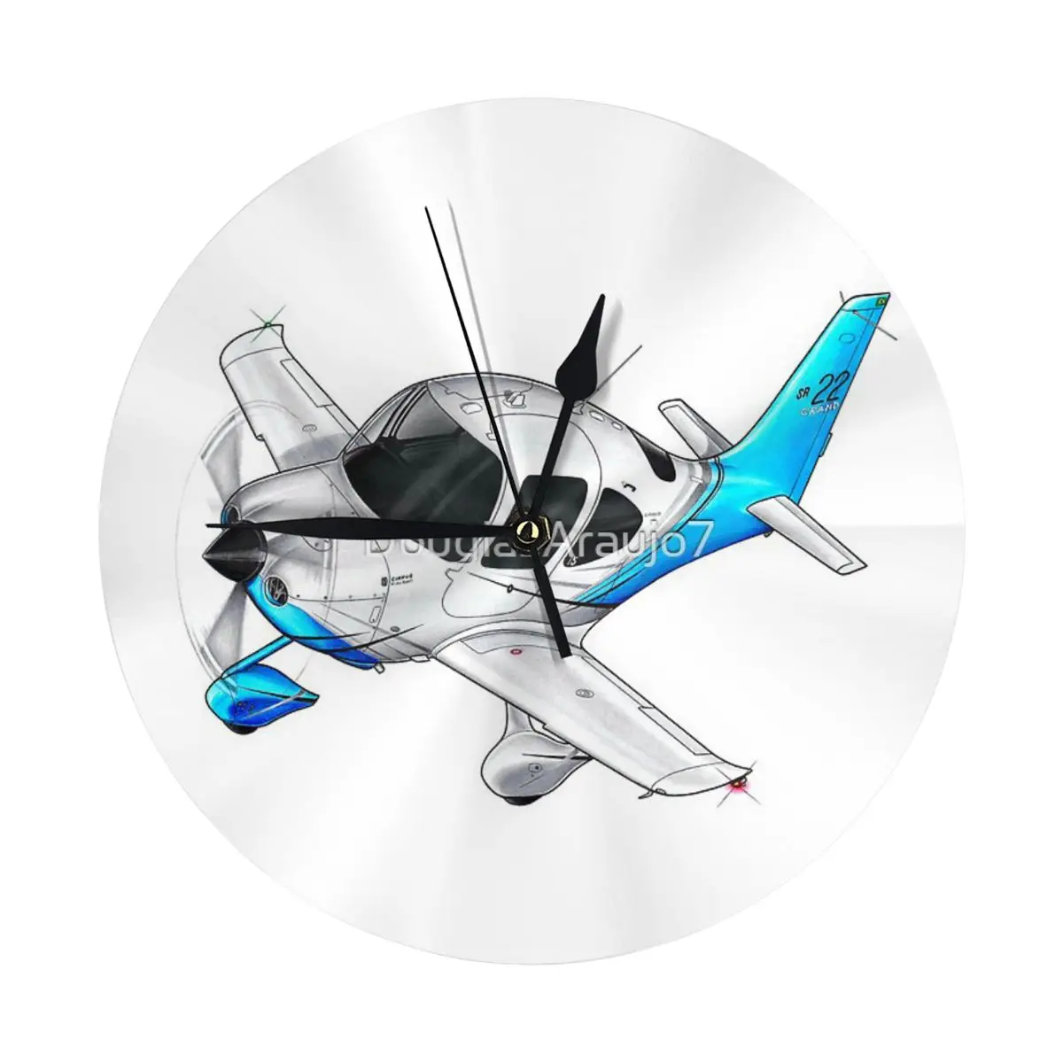 Cirrus SR22 G5 Grand Настенные часы Украшение комнаты Часы World часы