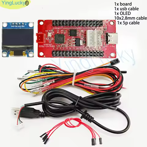DIY Raspberry Pi Pico Zero Delay USB Board Encoder, PC PS4 Slot Switch, Game Arcade Joystick, Hitbox Controller, PC Joystick