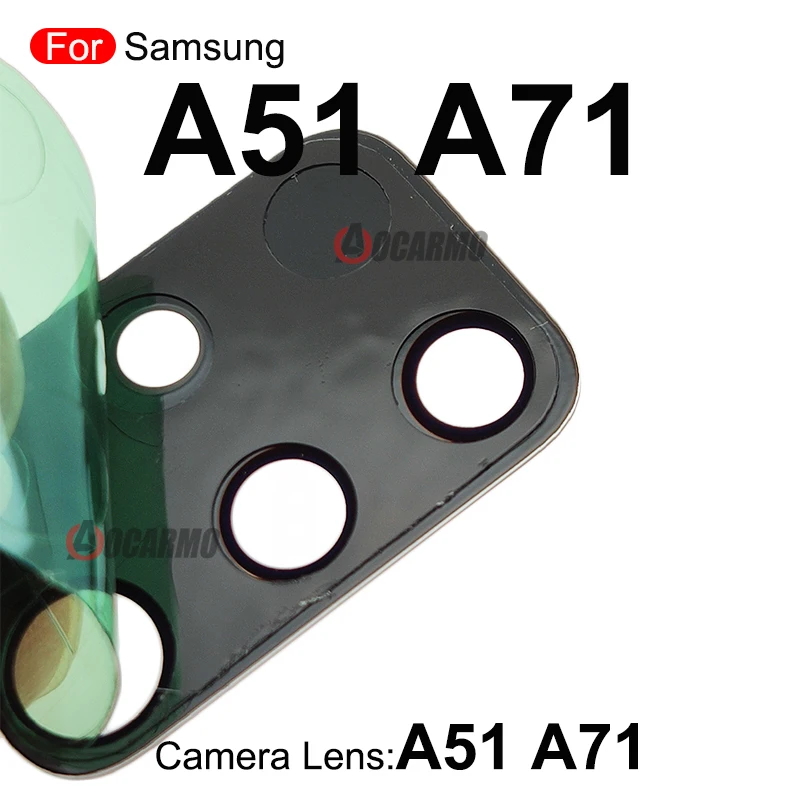 1Pcs Rear Back Camera Lens With Sticker For Samsung Galaxy A51 A71 Repair Replacement Parts