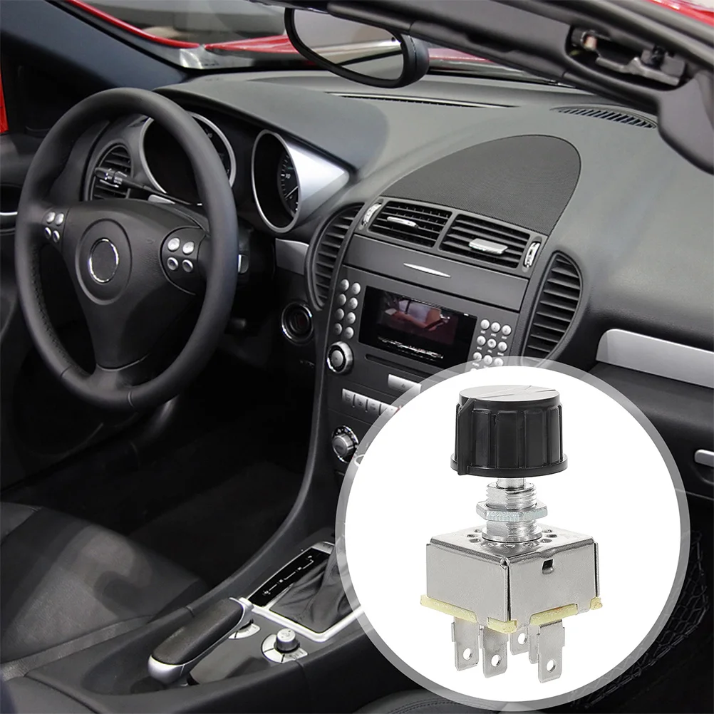 

2 шт. переключатель вентилятора кондиционера, 3-скоростной поворотный регулятор, универсальный замена поворотного переключателя двигателя вентилятора автомобильного кондиционера