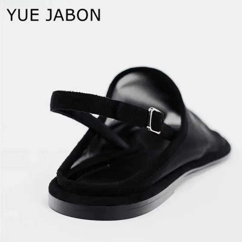 Summer Mesh Flat Mule Shoes Women Black White Sandals Women Casual Breathable Slingback Sandals Netted See-through Slipper Women