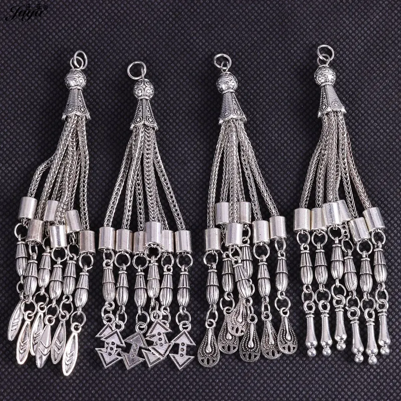 Ethnische Schmuck Dekoration Quaste Anhänger Charms für DIY religiöse Gebetskette Halsketten liefert Zubehör – Detail 3