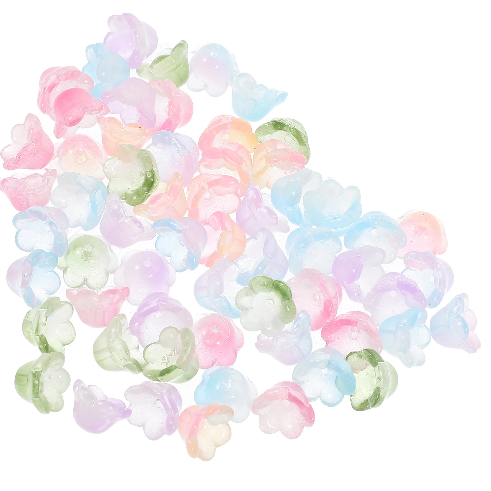 60pcs Jewelry Pendants Diy Glass Decorative Charms For Earrings Necklaces Bracelets Making Durable Glaze Material Lovely Dangle