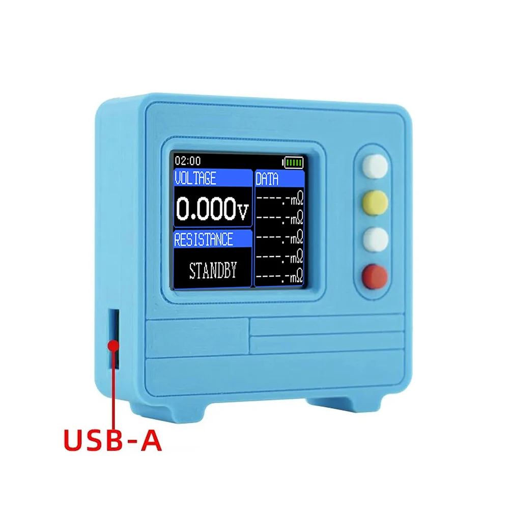 TV607 Spannungs- und Innenwiderstandstester DC5V 1,77-Zoll TFT-Farbdisplay DIY Batterietestgerät 4056 Lademodul AC 4-Draht – Detail 19