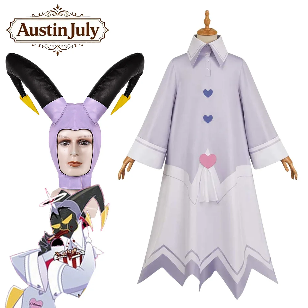 

Адам Косплей Костюм Шляпа Аниме Мультфильм Hell Inn Одежда для ролевых игр Мужской плащ Платье Карнавальные перчатки Наряд Платье Костюм на Хэллоуин