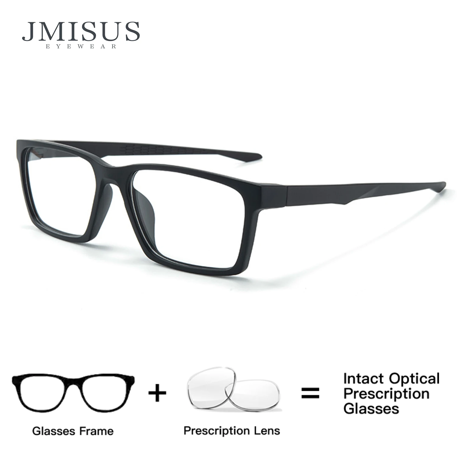 JMISUS Photochromic Sports Glasses TR Frame Lightweight Design Grey Brown Lenses Indoor Outdoor