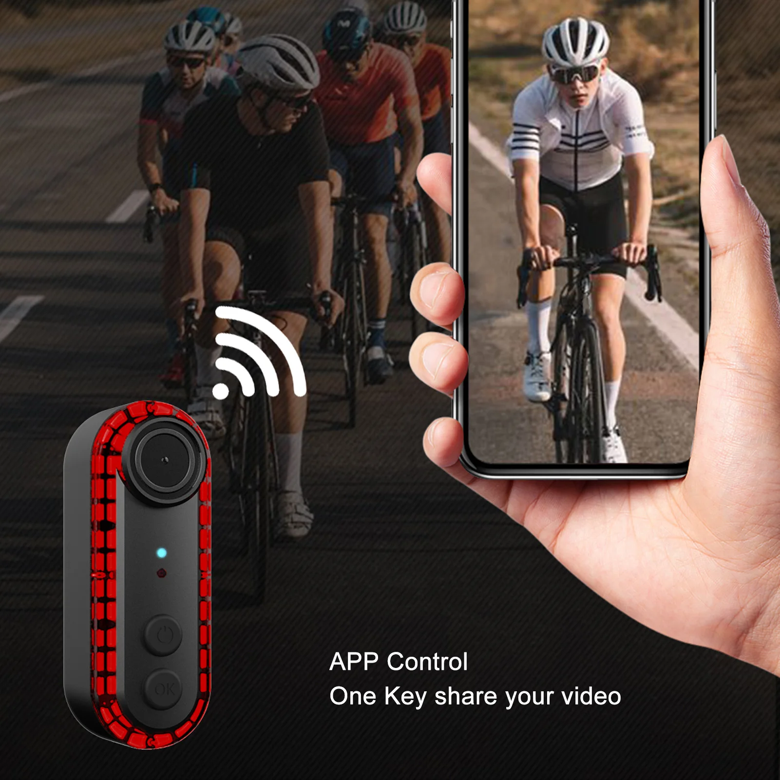 กล้องติดจักรยานด้านหลัง 1080P  - Bike Tail Light With Camera 1080P บทวิจารณ์และราคา