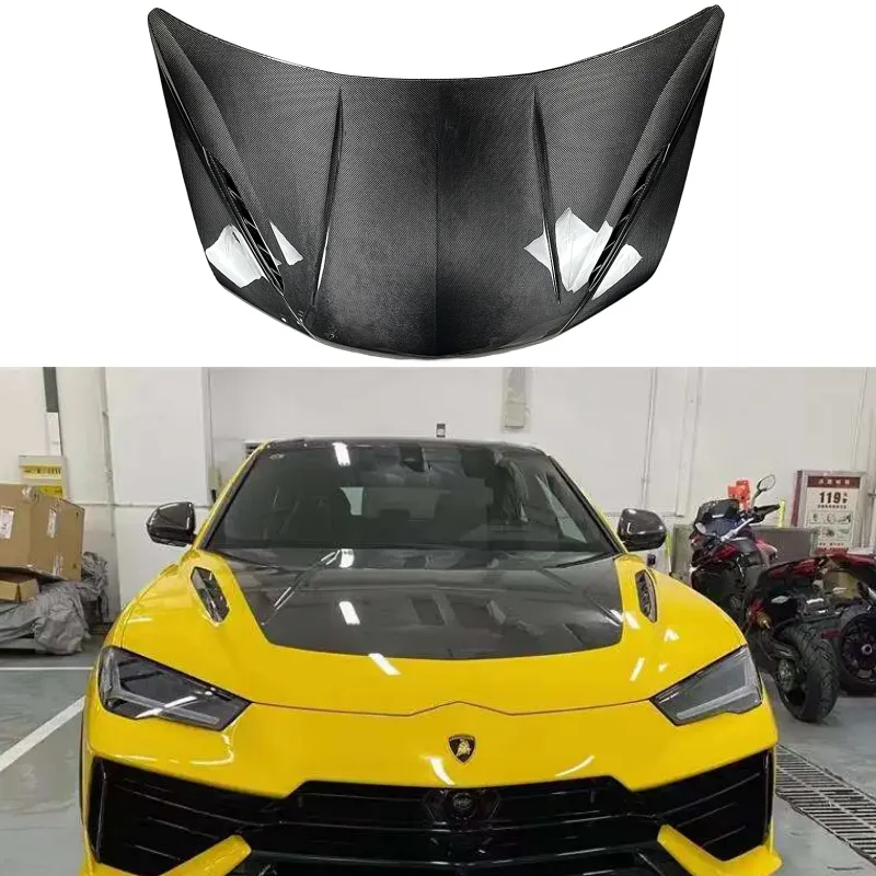 

High Quality P Series Carbon Fiber Engine Hood for Lamborghini Urus 23 Years High Performance Durability Includes Bolts New