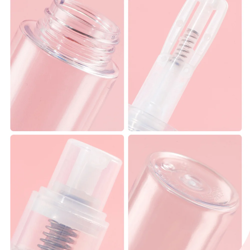 Portable Dry Powder Bottle Spray Small Sub Body Transparent Plastic Talcum Dispenser