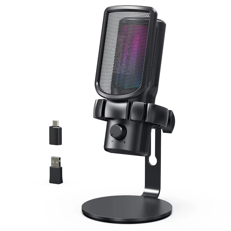 

Live Streaming Podcast Recording Device Microfone Desktop Recording Wireless USB Condenser Microphone