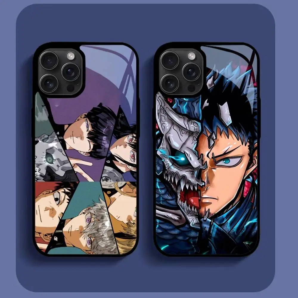 

Anime Manga Kaiju No. 8 Phone Case For IPhone16 15 14 13 12 11 Pro Xs Max Mini XR X 7 8 Plus Luxury Mirror Hard Funda