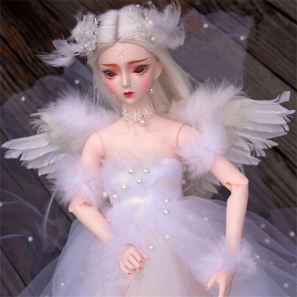 BJD Butter fur s Up Accessrespiration, White Angel Wings, 30 cm, 60cm, Boll Girls, Birthday Holiday Gift, DIY Toys, Cute, 1/3, 1/6