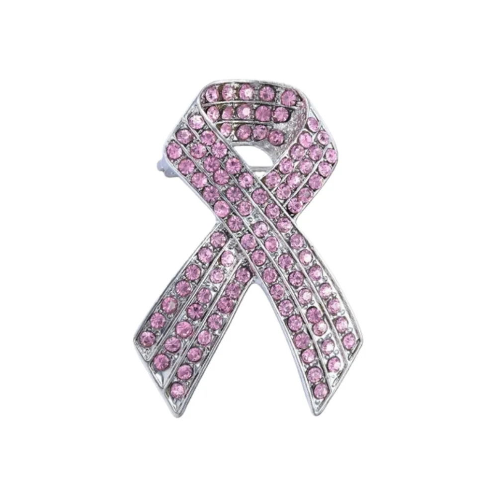 Rhinestone Crystal Black Ribbon Pin Melanoma Cancer Skin Cancer Funerals Memorial Pin Vintage Lapel Pin Mourning Badge Brooch