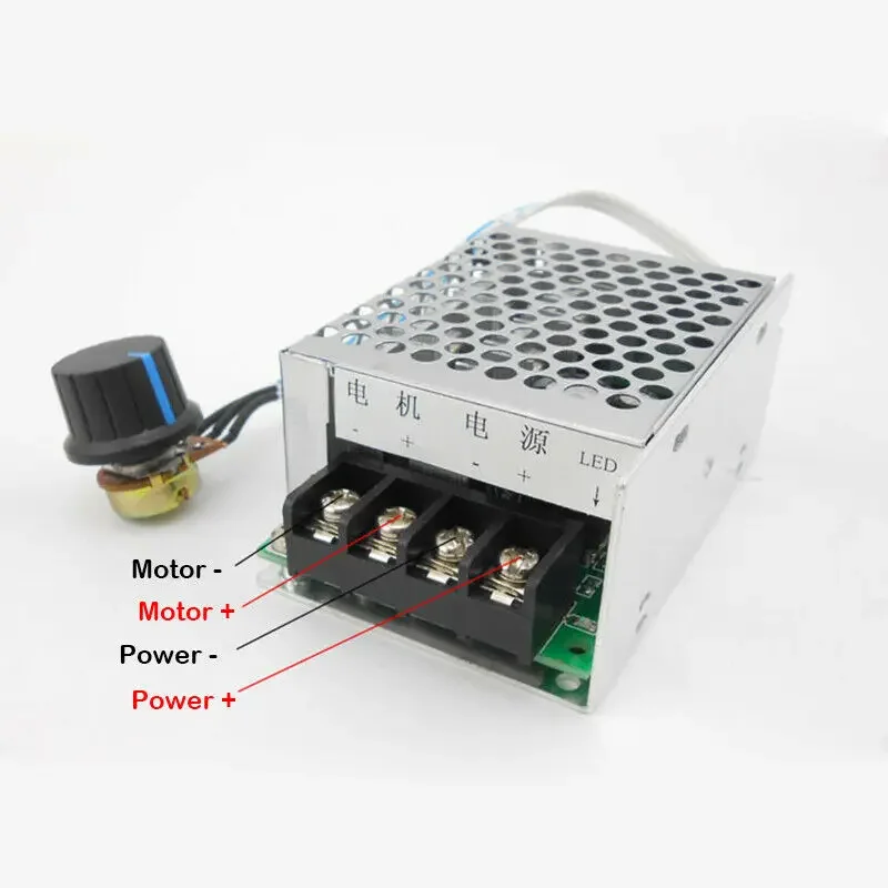 DC 9V-60V 12V 24V 36V 48V 40A Motor Speed Controller PWM Controller DC Brush Motor Switch Regulator Governor Volt Dimmer