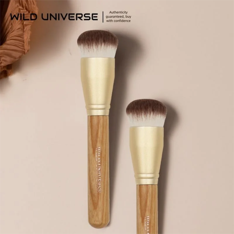 Round Non-powder Absorbing Ultra-thin Flat Head Liquid Foundation Concealer Contour Seamless Makeup Brush