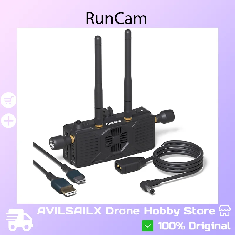

RunCam WiFiLink-RX FPV Digital HD Receiver - Long Distance Stable Signal Smooth Transmission Compatible with OIPC/Ruby