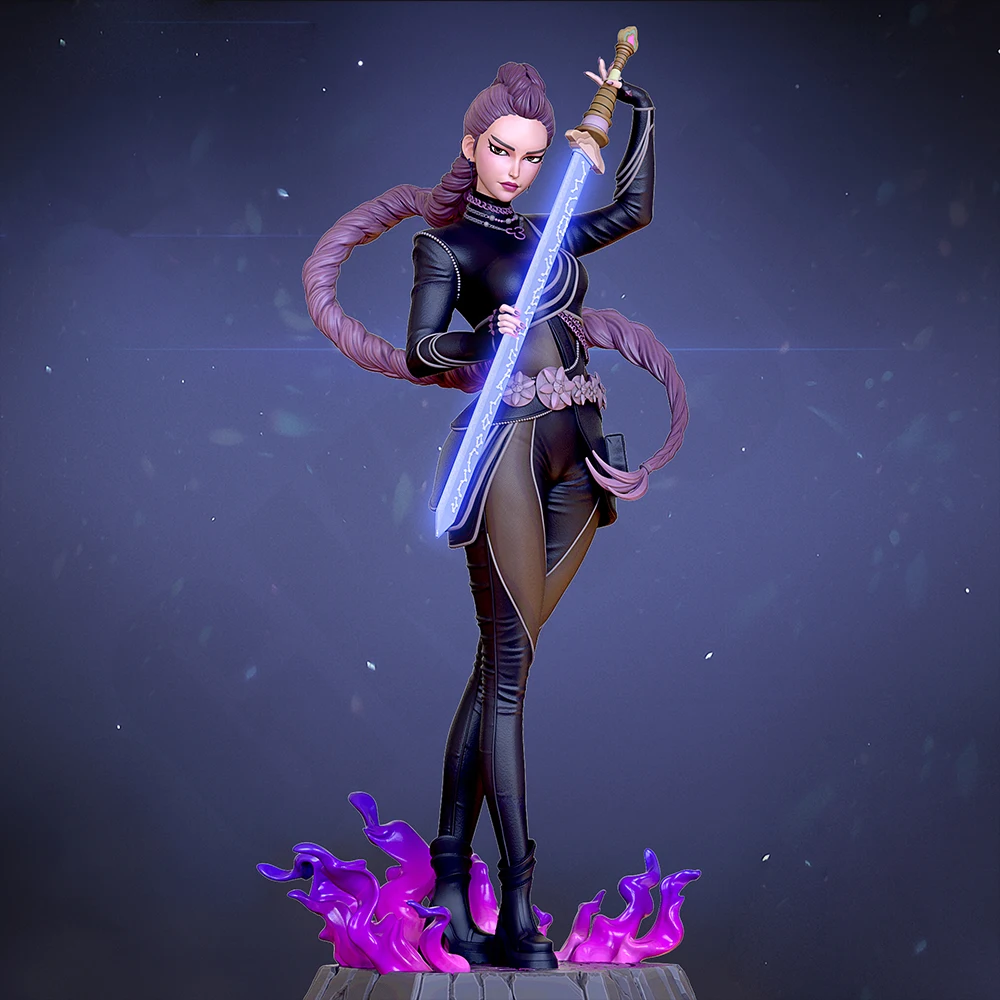 

1/24 Belle SexyFiend Hunter Girl Resin Model Figure Toy Craft Unassembled Miniature Reduction Statue Unpainted Kits