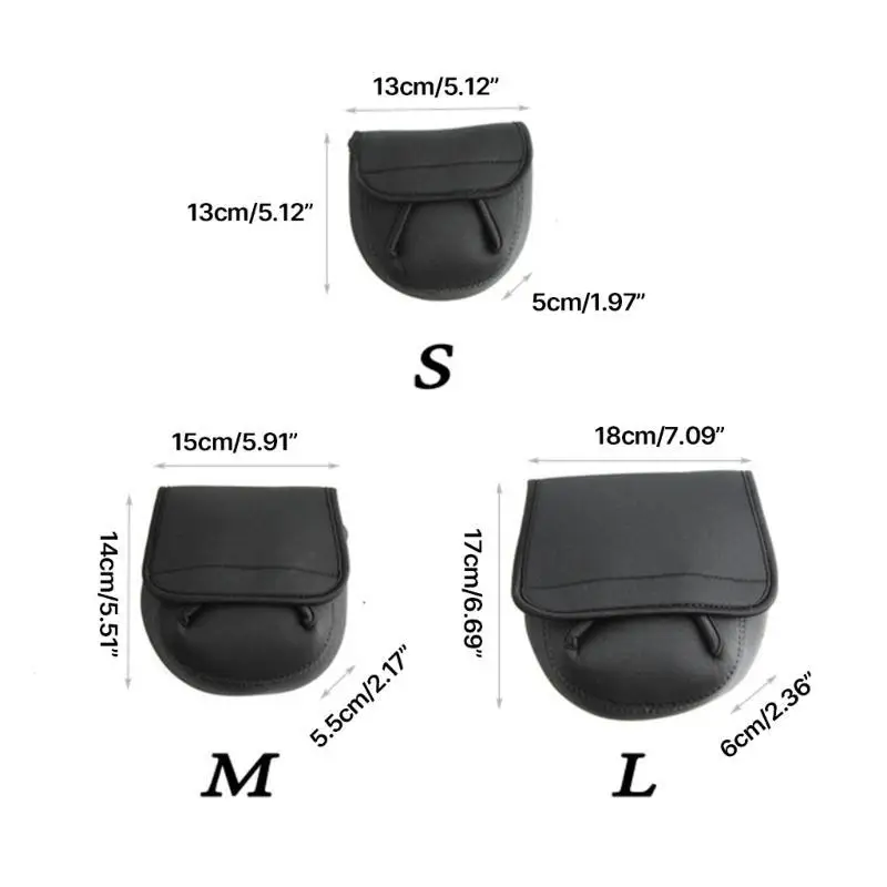 652F الصيد بكرة حقيبة الغطاء الواقي baitcast التصيد الصيد بكرة واقية الغزل بكرة حقيبة للتخزين الحقائب #6