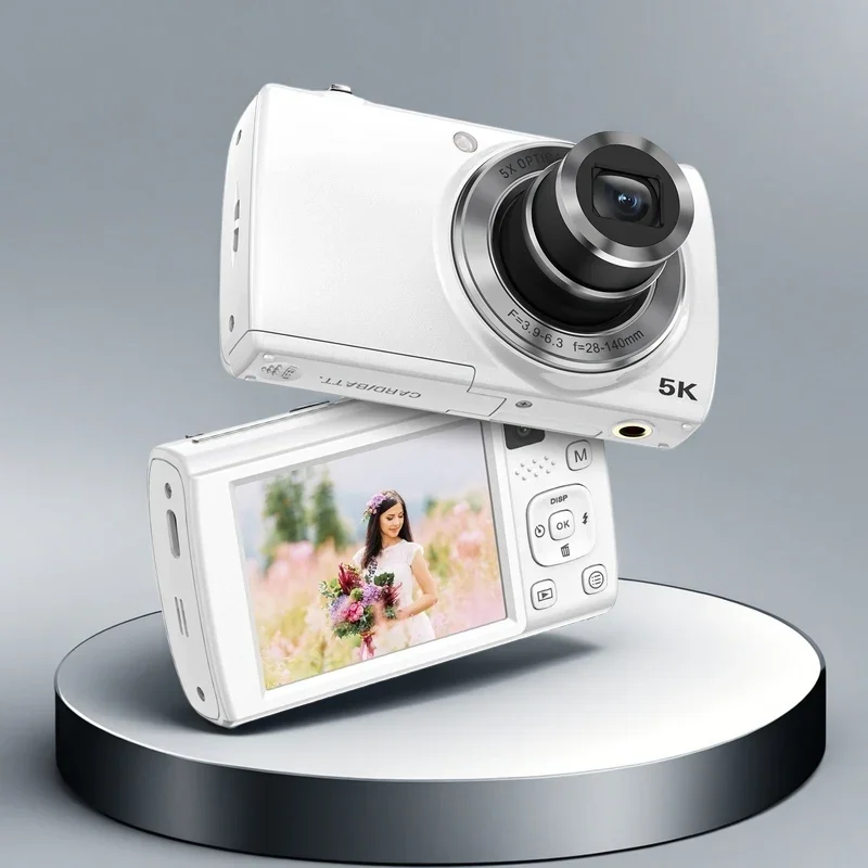 Factory Pink 5K  2.8inch IPS Screen Optical Zoom 5X video shooting camera 5k mini professional kids digital cameras