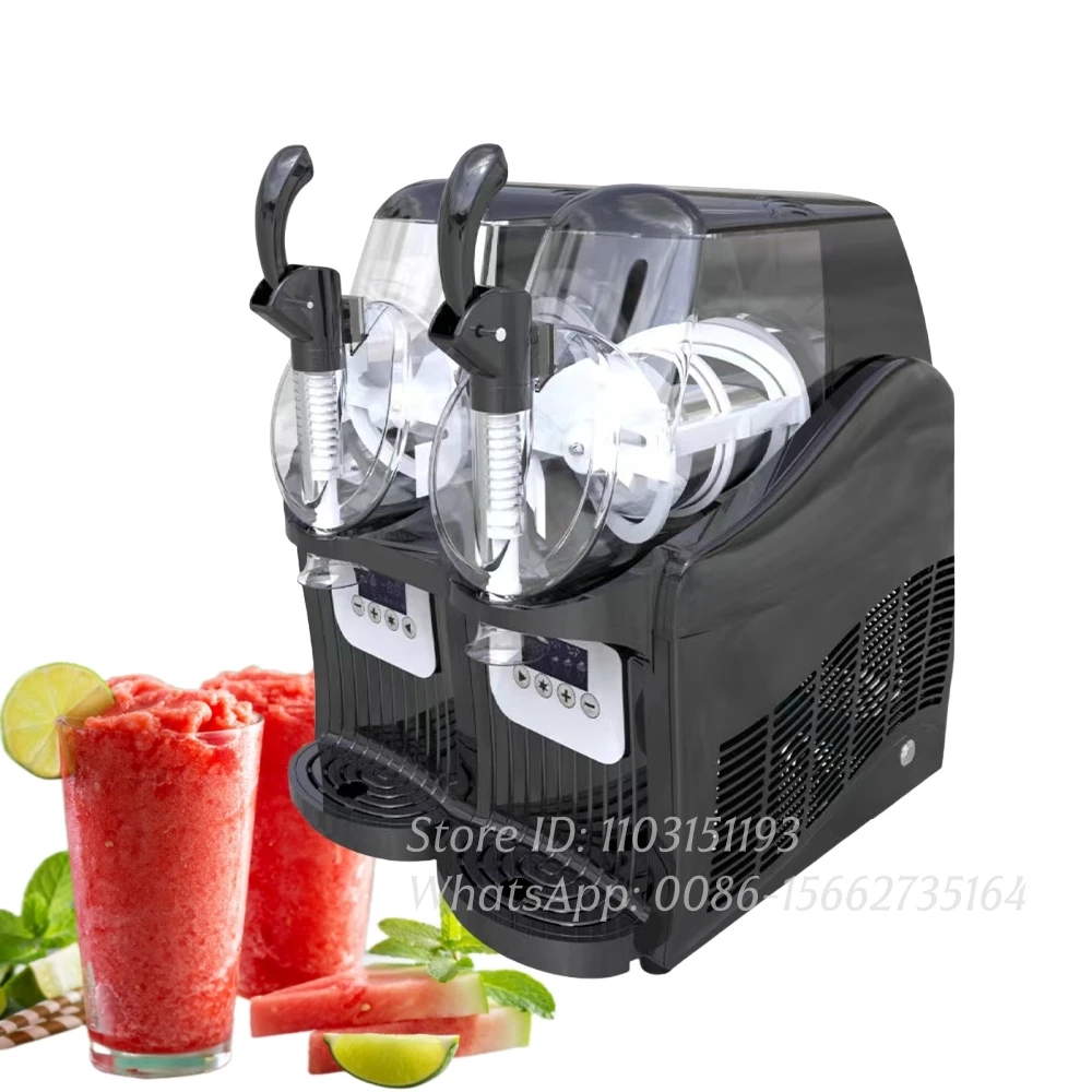 Automatic 2.5 L+2.5 L 2 Jars Slushy Machine / Commercial Slush Home Use Frozen Drink Snow Ice Slush Machine