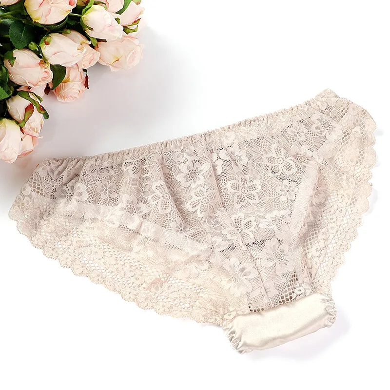 

2 шт./лот, новый стиль 2021 года, трусы из 100% тутового шелка с кружевом на талии, сексуальные летние тонкие стильные удобные и бесследные бедра