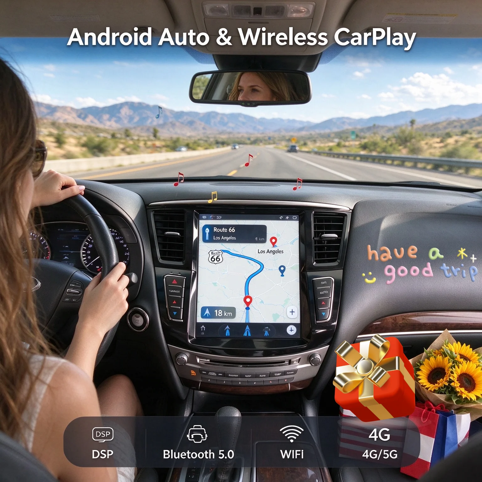 Car Radio For Infiniti QX60 JX35 2014-2020 Android 15 Touch Screen Multimedia Player Wireless Carplay Tape Recorder Head Unit 5G
