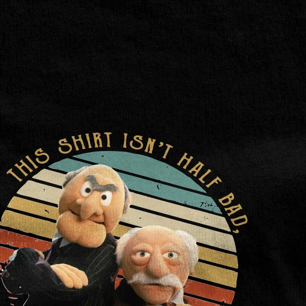 Men T-Shirts Vintage Statler And Waldorf Muppet Show Fan Gift Cotton Tees Short Sleeve T Shirts Round Collar Tops Graphic