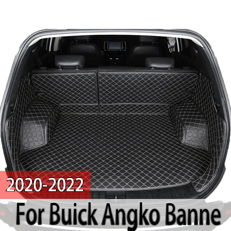 Full Wrap Leather Car Trunk Mat For Buick Angko Banner 7-Seat 2020-2022  Auto Accessories Interior Protection Pad Water Proof