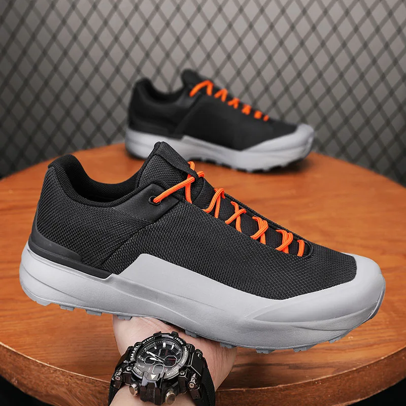 أحذية قماشية جديدة كبيرة الحجم للرجال أحذية رياضية غير رسمية للمشي لمسافات طويلة على الموضة لتسلق الجبال أحذية رياضية شبكية أحذية رجالي فاسق #3