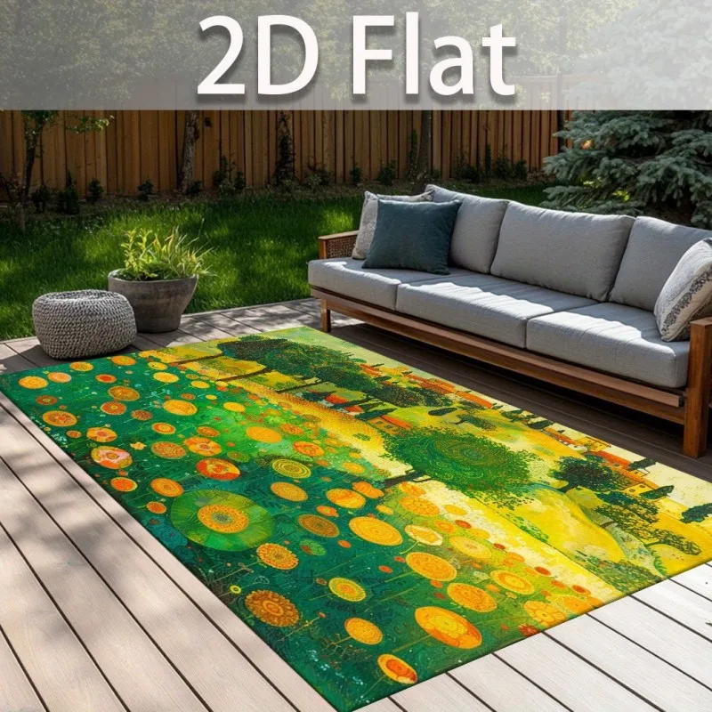 Vintage Forest Carpet Living Room Large Rug Green Leaves Bedroom Decor Rustic Patchwork Area Rugs Sofa Floor Mat New