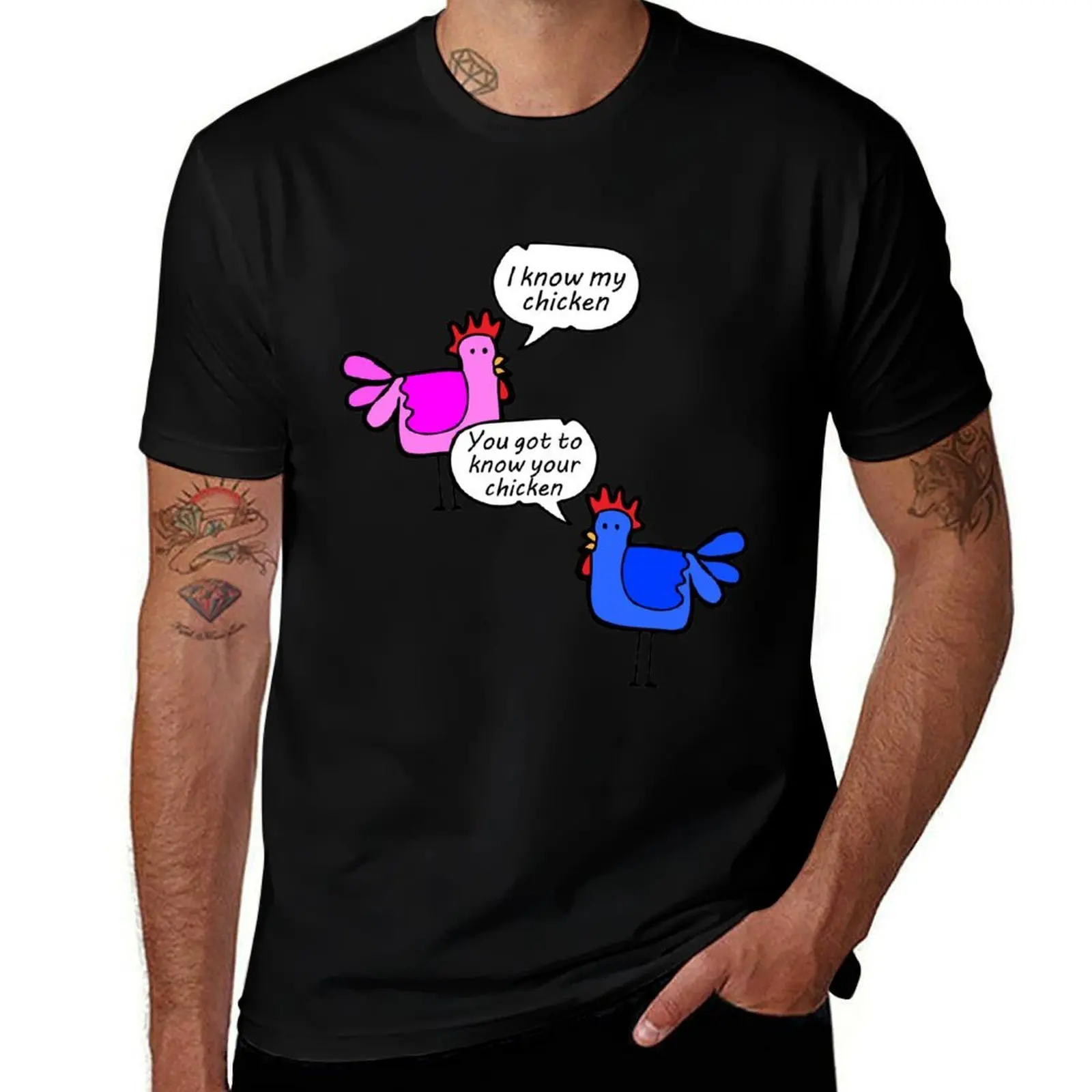 

Know Your Chicken T-Shirt Urban Style Casual Short Sleeve Top