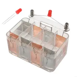 Educational Saltwater Battery Science Experiment Device for Classroom Labs Demonstrating Experiment on Power Generation