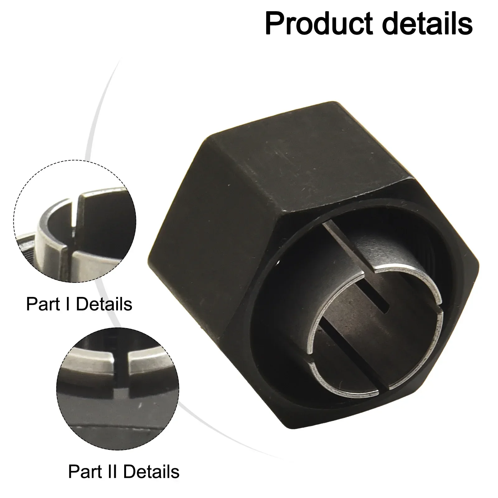 DW6214 Nut Chuck Collet Router Maintenance Router Chuck Nut Set Drillchuck For DW618 Router Includes Nut And Chuck