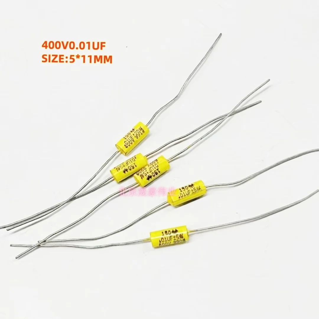 10pcs 400V 103 0.01 미크로포맷 103j 10NF 구리 발 FACO 축 방향 박막 커패시터