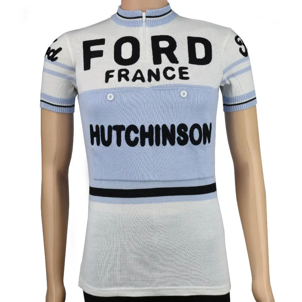 

Ford France - Hutchinson Merino Wool Cycling Jersey- VV Classics Retro