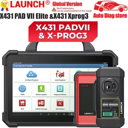 LAUNCH X431 PAD 7 VII PAD7 PADVII Elite X431 XPROG 3 EV Diagnostic Upgrade Kit with Card Supports New Energy Battery Diagnostics