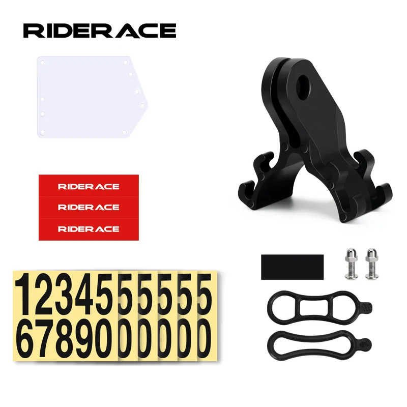 Bike Triathlon Racing Number Plate Mount Holder Bicycle Plate Clamp Card Bracket Aero Seatpost Rear License Rack MTB Accessories