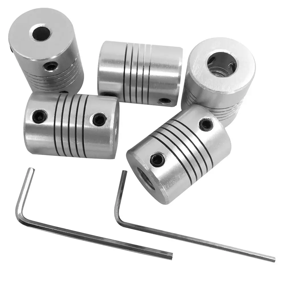5pcs Creality Original D19xL25 Aluminium Flexible Jaw Shaft Coupling Flexible Couplings 5mm to 8mm for NEMA 17 Stepper Motors